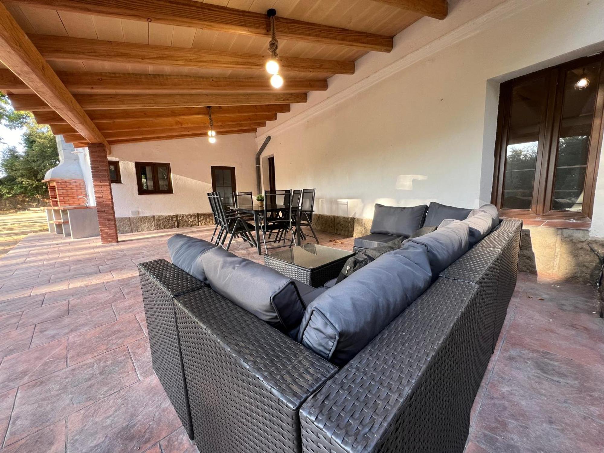 Casa Rural Can Ricos - El Mirador Del Montseny Vallgorguina Exteriör bild