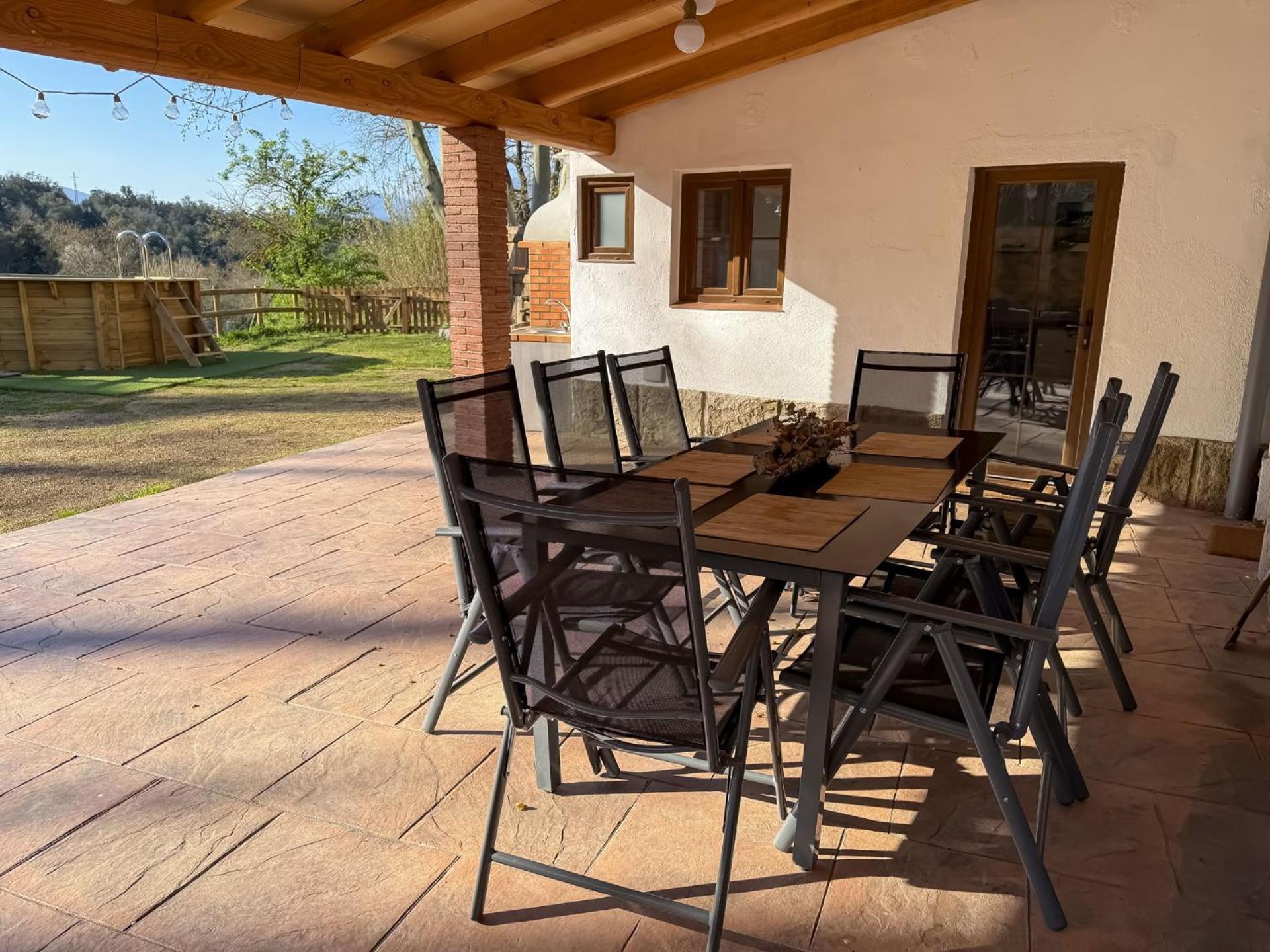 Casa Rural Can Ricos - El Mirador Del Montseny Vallgorguina Exteriör bild