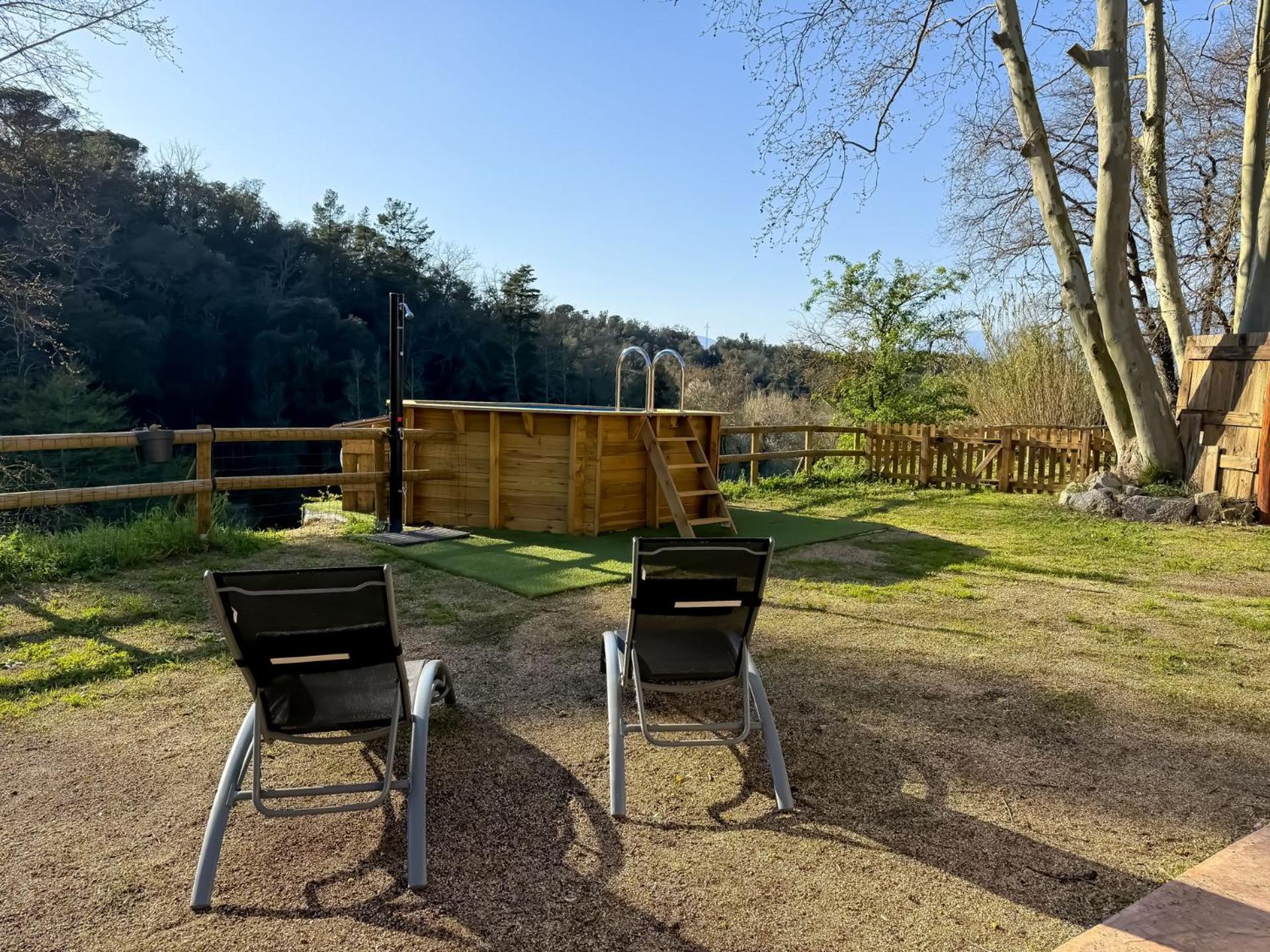 Casa Rural Can Ricos - El Mirador Del Montseny Vallgorguina Exteriör bild