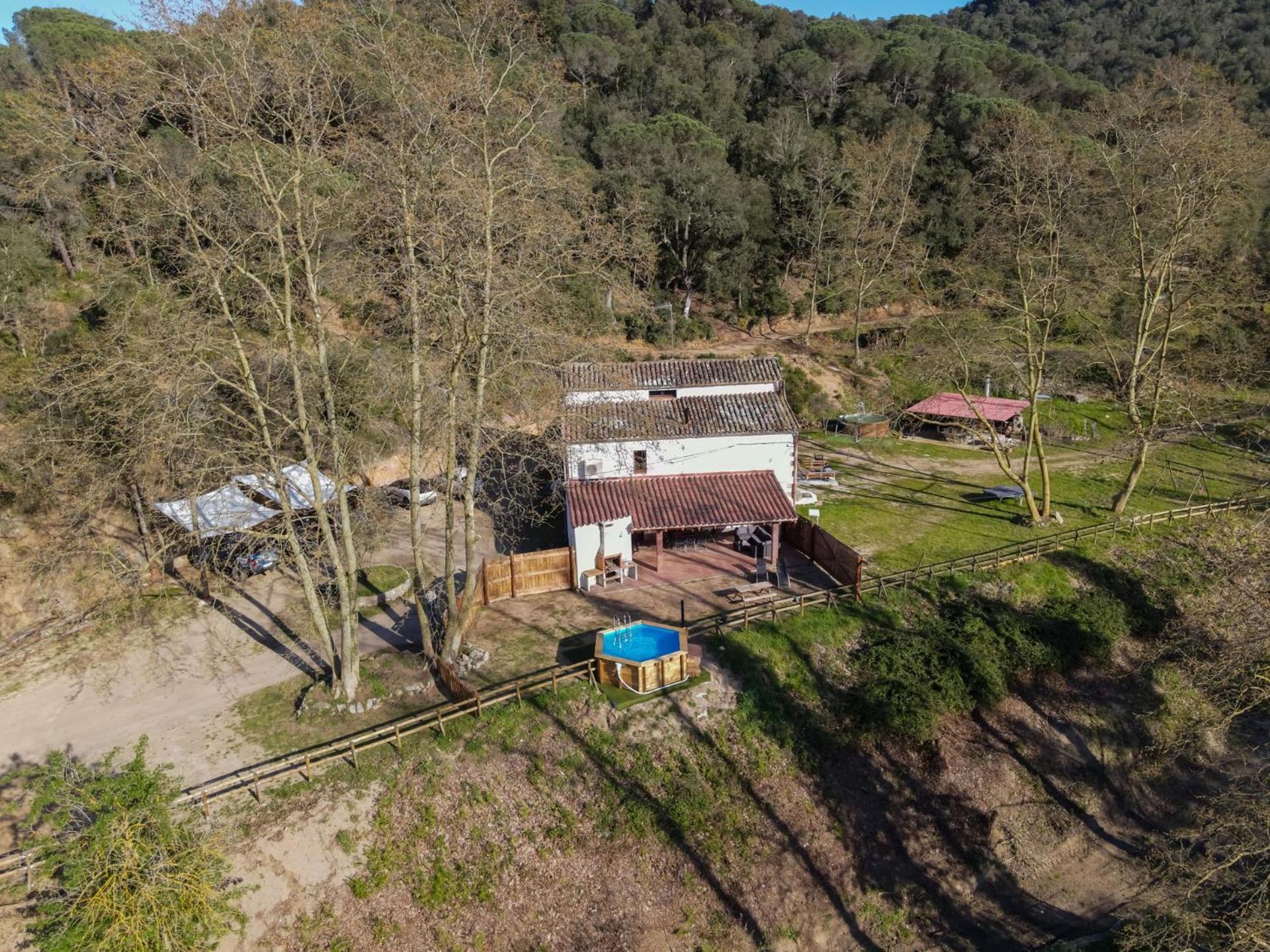 Casa Rural Can Ricos - El Mirador Del Montseny Vallgorguina Exteriör bild